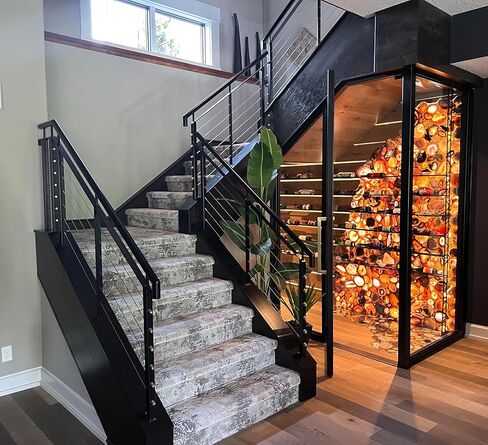 غسالات بزاوية من الفولاذ المقاوم للصدأ لنهايات سلالم درابزين الكابلات (37 درجة مع قطر داخلي 3/8 بوصة) - مجموعة من 10 in Kuwait