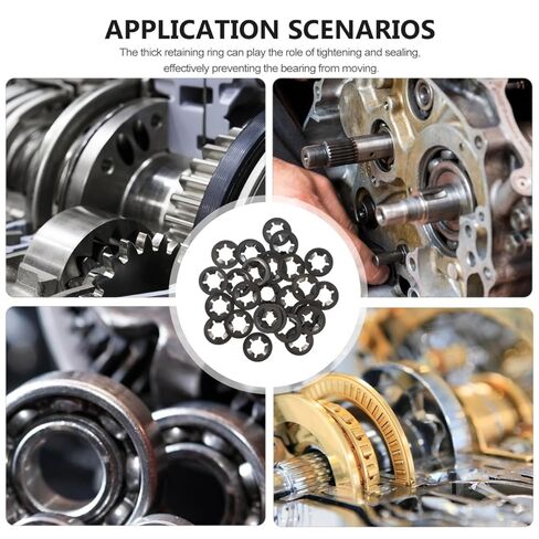 210 Pcs Internal Tooth Locking Washers Carbon Steel Bearing Clamping Rings Quick Lock Washers for Industrial Machinery Automotive Use with Corrosion Resistance in Saudi Arabia