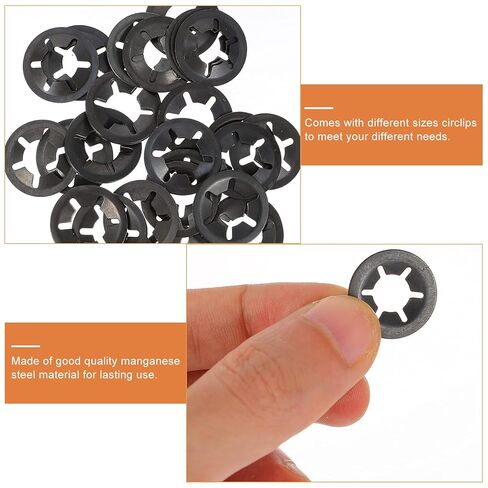 210pcs Bearing Clamp Retaining Ring Locking Fastener Bearing Clamp Washer Clip Ring Speeds Clips Washers Locking Retaining Washer Clip Washers in Saudi Arabia