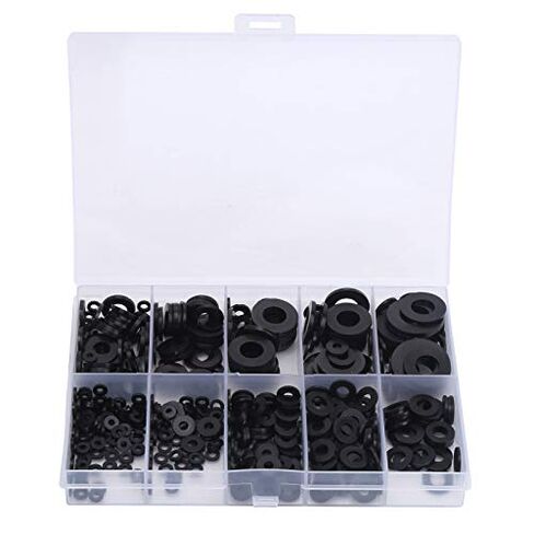 500Pcs Black Nylon Washers Gaskets Set M2 M2.5 M3 M4 M5 M6 M8 M10, Gasket Retaining Ring in Saudi Arabia