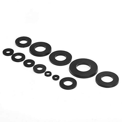 500Pcs Black Nylon Washers Gaskets Set M2 M2.5 M3 M4 M5 M6 M8 M10, Gasket Retaining Ring in Saudi Arabia