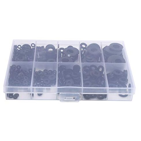 500Pcs Black Nylon Washers Gaskets Set M2 M2.5 M3 M4 M5 M6 M8 M10, Gasket Retaining Ring in Saudi Arabia