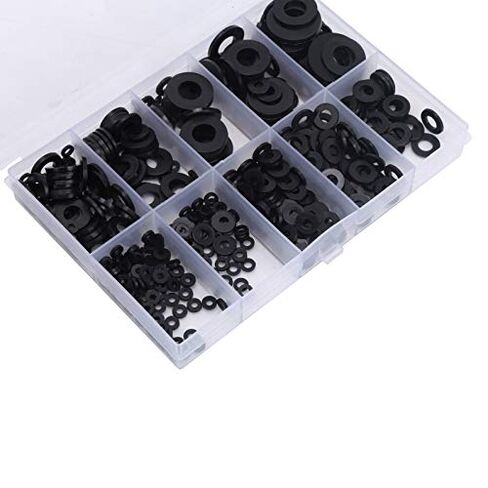 500Pcs Black Nylon Washers Gaskets Set M2 M2.5 M3 M4 M5 M6 M8 M10, Gasket Retaining Ring in Saudi Arabia