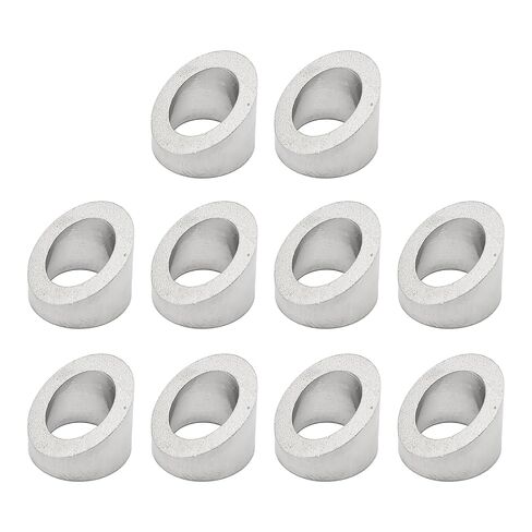10Pcs 3/8" 30 Degree Angle Beveled Washers, 316 Stainless Steel, for 1/8"-3/16" Cable Railing Stair Ends, Marine Grade, Fits Wood & Metal Posts, DIY Deck & Balustrade in Saudi Arabia