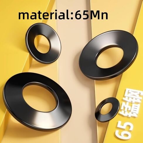 Belleville Washers Conical Disc Spring Cup Washers High-Strength Material, 65Mn Belleville Washers (1/4",20) in Saudi Arabia