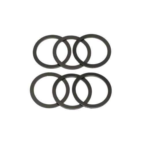 MIUYTRN 100 قطعة M12.7 نايلون جرافيت غسالة مسطحة غسالات بلاستيكية حشية رفيعة للغاية عالية الجودة مقاومة لدرجات الحرارة العالية أسود cuicui (12.7 مم × 20 مم × 0.8 مم) in Kuwait