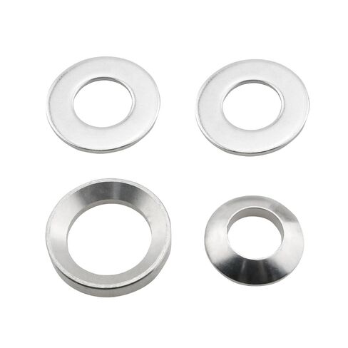 4PCS Silver Stainless Steel Self Aligning Spherical Washer Set Industrial Fastener Suitable for 5/8 Inch Spindle Bench Grinders in Saudi Arabia