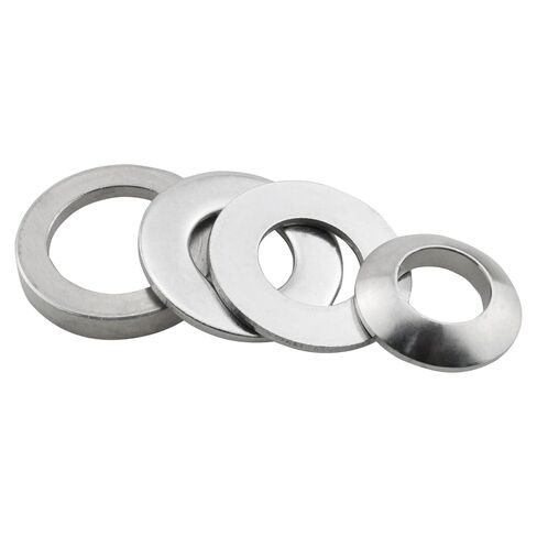 4PCS Silver Stainless Steel Self Aligning Spherical Washer Set Industrial Fastener Suitable for 5/8 Inch Spindle Bench Grinders in Saudi Arabia