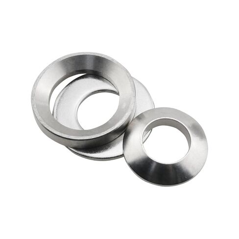 4PCS Silver Stainless Steel Self Aligning Spherical Washer Set Industrial Fastener Suitable for 5/8 Inch Spindle Bench Grinders in Saudi Arabia