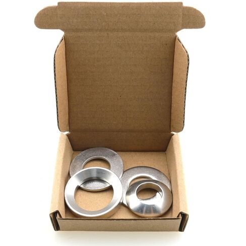 4PCS Silver Stainless Steel Self Aligning Spherical Washer Set Industrial Fastener Suitable for 5/8 Inch Spindle Bench Grinders in Saudi Arabia