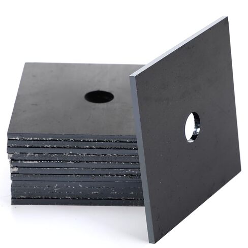 Hicarer 12 Pcs 3" x 3" Carbon Steel Square Washer Plate Fits 1/2" Bolt Heavy Duty Flat Square Washers 3 mm Thick Anti Loosening Plate Fastener for Construction and Industrial Equipment in Saudi Arabia
