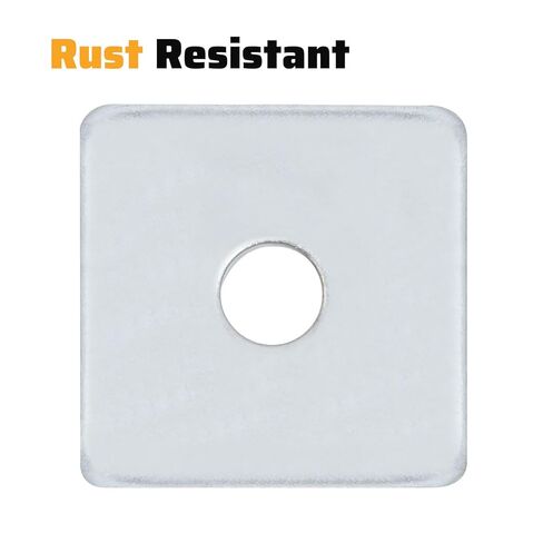 غسالات مربعة، 30 عبوة تناسب مسامير مقاس 3/8 بوصة، وغسالات مجلفنة مقاس 1-5/8 بوصة × 1-5/8 بوصة in Kuwait