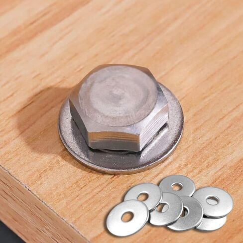 1/4" Stainless Washer (50 Pack), 5/8" Outside Diameter, 0.06" Thickness, Flat Washer for Screws, Bolts, and Nuts in Saudi Arabia
