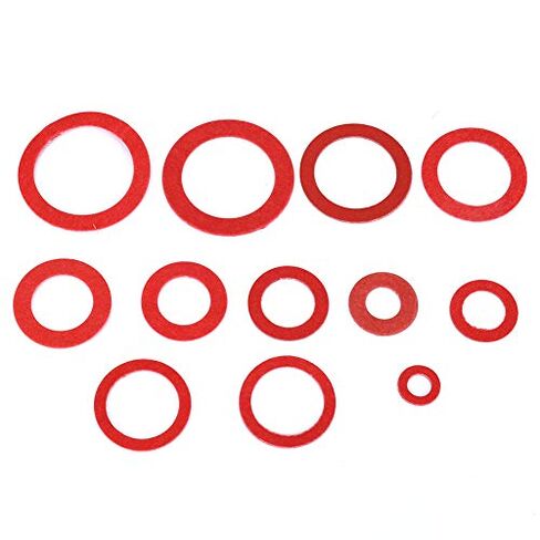 600pcs Red Vulcanised Fibre Washer, Strong Prevention, 160pcs: 10x5x0.8mm, Easy to Identify, Application: Applicable to All Kinds of Transformer in Saudi Arabia