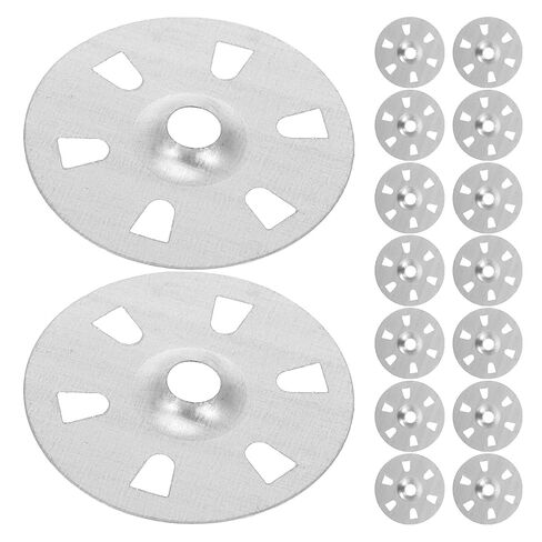 500pcs Metal Fastening Washers for Rigid Foam Board Insulation Fixing Six-Hole Load Spreading Washers Suitable for Plaster Sheet and Foam Panel Installation in Saudi Arabia