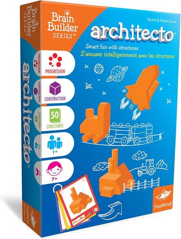 Foxmind Games: Equilibrio Spatial Logic and Dexterity Game, Build Gravity Defying Structures, 60 Smart Puzzles to Work Through, 6 Levels of Complexity, Develops STEM Skills, 1+ Players, For Ages 5+ in Saudi Arabia
