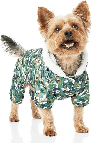 4 Legs Small Puppy Dog Coats Fleece Dog Hoodies XS Pet Dogs Jumpsuit Sweatshirt Dog Outfit Winter Clothes Puppy Hoodie for Small Medium Dogs Cats Apparel in Kuwait