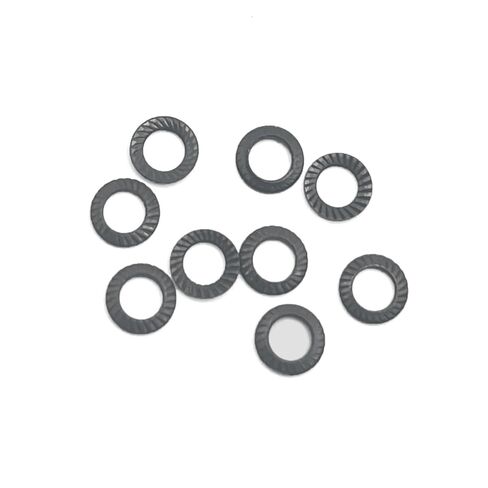 100 Pcs M5 Wedge Locking Washers,Black 65 Manganese Steel Double Side Lock Washers,for Construction,Machinery,Household Appliances,Etc in Saudi Arabia