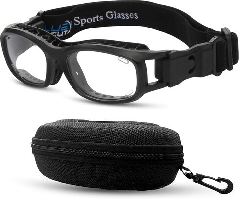 نظارات رياضية زرقاء اللون للشباب/المراهقين لكرة السلة وكرة القدم ونظارات واقية لكرة البيسبول للأولاد والبنات in Kuwait