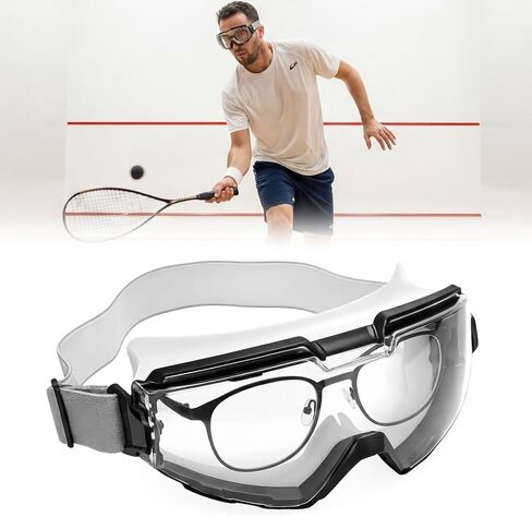 Xuhal Overglasses نظارات واقية لكرة المضرب فوق النظارات نظارات الاسكواش نظارات مضادة للضباب والخدش نظارات حماية للاسكواش الداخلي in Kuwait