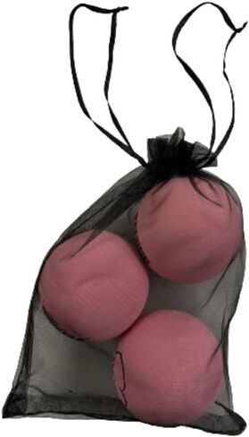 كرات يد مطاطية ملونة من Sky Bounce لكرة اليد الترفيهية، وكرة العصا، وكرة المضرب، والالتقاط، والجلب، وألعاب الكلاب والعديد من الألعاب الأخرى، 2 1/4 بوصة، وردي، 3 قطع مع حقيبة AHSR in Kuwait