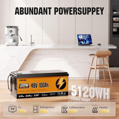 12V 100AH ​​LIFEPO4 بطارية ، 120 أ بًا ، 15000 دورة عميقة ، المجموعة 31 ، بطارية فوسفات الحديد الخفيفة الوزن للطاقة المنزلية ، RV ، محرك التصيد ، البحرية ، الطاقة الشمسية ، خارج الشبكة in Kuwait