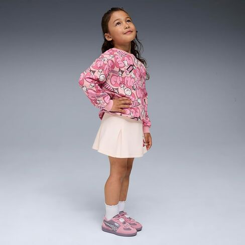 PUMA Kids Girls X Hello Kitty Relaxed Graphic Crew Neck Sweatshirt Casual - Pink in Saudi Arabia