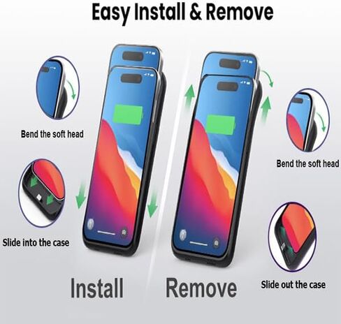 علبة البطارية لـ iPhone 6/6S/7/8/SE (2022/2020) (6.1 بوصة) ، [2024 تم ترقيتها] غطاء حالة الشحن الموسع 7000 مللي أمبير في الساعة لجهاز iPhone 8 ، iPhone 7 ، iPhone 6/6S ، حالة شاحن iPhone SE (أحمر) in Kuwait