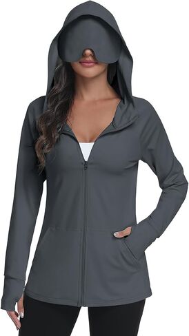 SeSe Code UPF 50+ Hoodie With Eye Mask Womens Zip Up Travel Jackets Sleep Sun Protection Shirts Pockets Outdoor Nap in Saudi Arabia