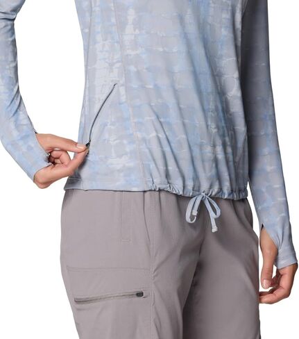Mountain Hardwear Women's Crater Lake Long Sleeve Hoody, Glacial Prismatic Print, Large in Saudi Arabia