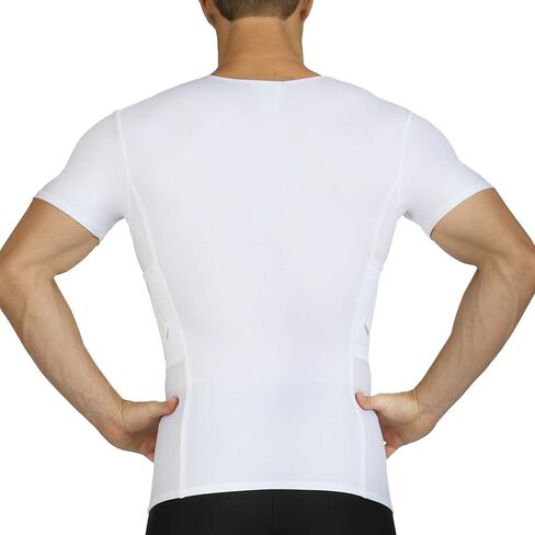 Concealment Compression V-Neck Shirt w/Built-in Holster for Daily Training Home Defense MGV017 in Saudi Arabia