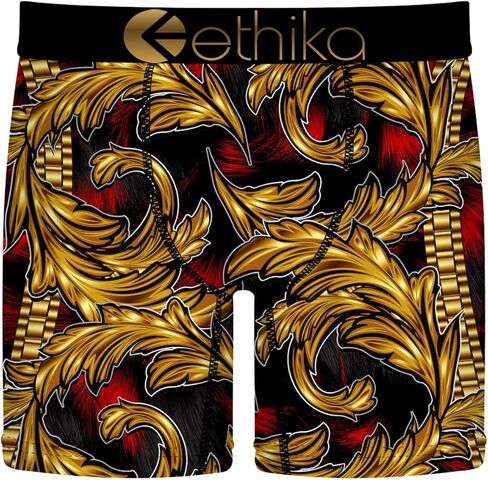 Ethika Men’s Mid Boxer Brief, 4-Way Stretch Performance Underwear - Solid Luxe in Saudi Arabia