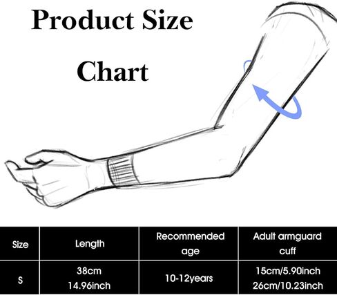 1 Pair Youth Volleyball Arm Sleeves with Thumbhole, Compression Sports Arm Guards with Wrist Protection Pads for Kids Girls Boys, Breathable Elastic Sleeves for Basketball Baseball Football (S) in Saudi Arabia