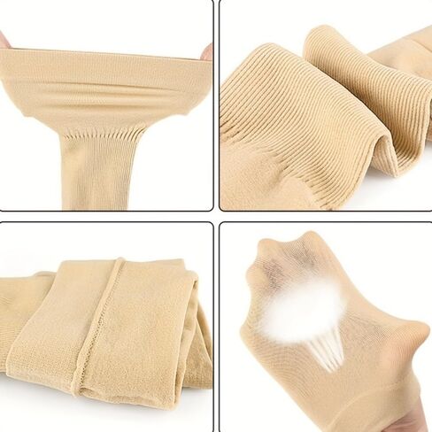 Compression Arm Sleeves 2 Pack Elbow Protection Elastic Support Lightweight Breathable Fit for Running, Tennis, Yoga and Fitness, Black in Saudi Arabia