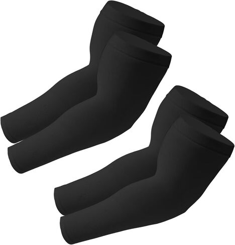 SHEVERCH 2 Pairs Plus Size Arm Sleeves Sun UV Protection Sports Cooling Compression Oversized Sleeves for Men Women in Saudi Arabia