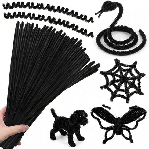 RoundFunny 150 Pcs 39 Inches Extra Long Pipe Cleaners Crafts, 6mm Pink Pipe Cleaners Bulk for DIY Art Projects Flower School Classroom Creative Supplies Wrapping Party Decorations in Saudi Arabia