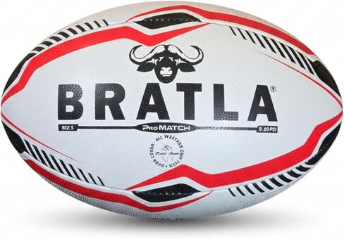 Pro Match Rugby Ball Size 5 – Hand-Stitched Match & Training Ball with High-Grip Rubber, Precision Flight for Passing & Kicking – Ideal for Clubs, Schools & Competitive Play in Kuwait