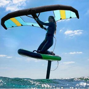 Inflatable Hydrofoil Board,Handheld Surf Sail,Inflatable Surfing Wing,Kitesurfing Wing Windsurfing with Window,for Water Sports Kiteboard Surf,5m³ in Kuwait