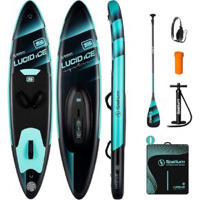 Spatium Downwind Foil Surfing Inflatable Board Unpowered Versatile with Fiberglass/Carbon Fiber Paddle for Beginner/Advancer -112L/124L/135L/150L Foil Surfboard in Kuwait