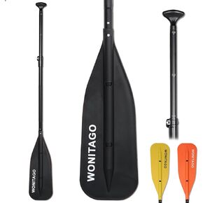 Canoe Paddle with Aluminum Shaft and PP Blade, Adjustable Paddle for Canoeing, Boating and Rafting, 4-5 Ft (122-152 cm) in Kuwait