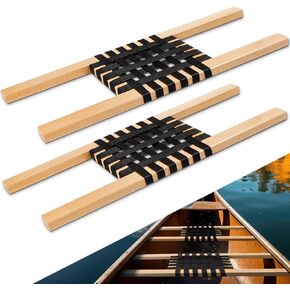 2 Pcs 34 Inch Canoe Webbed Seat Outdoor Caned Seat Replacement Canoe Hardware Accessories Weather-Resistant for Kayaking Boating Fishing Camping in Kuwait