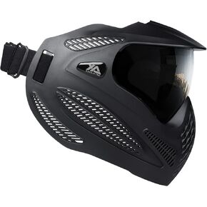 Xaegistac Paintball Mask-Intergrated Sun Visor Airsoft Mask, Wide Field of View, Anti Fog, Adjustable Headband for Paintball, Airsoft in Kuwait
