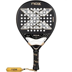 NOX Padel Racket AT10 Genius 18K Alum 2026 | Agustin Tapia Teardrop Shape Pala Padel | Weight Balance System, 18K Alum Carbon Face, MLD Black Eva | EOS Tunnel Agility, Custom Grip, Dual Spin Surface in Kuwait