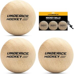 كرات الهوكي الخشبية من UICE، كرات هوكي الشوارع بقطر 2 بوصة لممارسة الهوكي والألعاب الخارجية/الداخلية in Kuwait