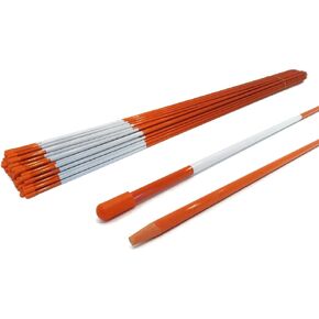 The ROP Shop (Pack of 15) 5/16" Orange Snow Poles with Reflector, Heavy Duty Fiberglass Rod in Kuwait