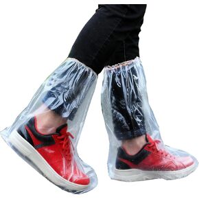 Waterproof Shoe Covers for Rain & Snow, Disposable Rain Shoe Covers for Men Women Non-Slip Indoor Outdoor Rain Boot Shoe Protectors Overshoes for Wet Weather, Commuting, Dog Walking(6 Pack) in Kuwait