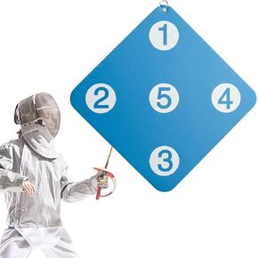 Fencing Target Wall-Mounted Training Equipment with Five Bullseye Scoring Zones for Saber, Foil, and Epee Self-Training Home Practice Skill Improvement Tool in Kuwait