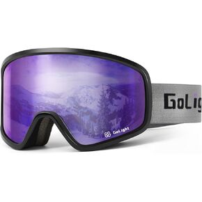 GoLight Polarized Anti-Glare OTG Ski Goggles – Anti-Fog Double Lens, UV400, Triple-Foam, Anti-Slip Strap for Men & Women in Kuwait