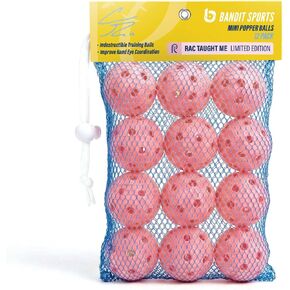 كرات بوبر صغيرة من بانديت سبورتس كوتش راك، كرات بيسبول بلاستيكية، مصنوعة من مواد مقاومة للصدمات ومرتدة، ممارسة كرات البيسبول للتدريب (12 عبوة) in Kuwait