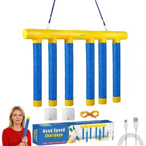 Reflex Challenge Game, 3 Adjustable Drop Stick Game, Reflex Game Falling Sticks for Hand Speed Challenge, Reaction Time & Hand Eye Coordination Training, Catching Sticks Game in Kuwait